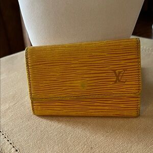 Louis Vuitton Yellow Epi Leather 6 key Case Holder